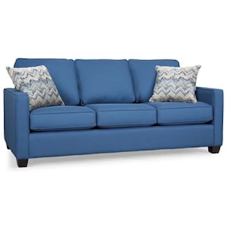 Contemporary 79" Sofa with Track Arms
